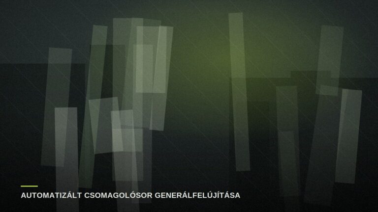 Automatizált csomagolósor generálfelújítása